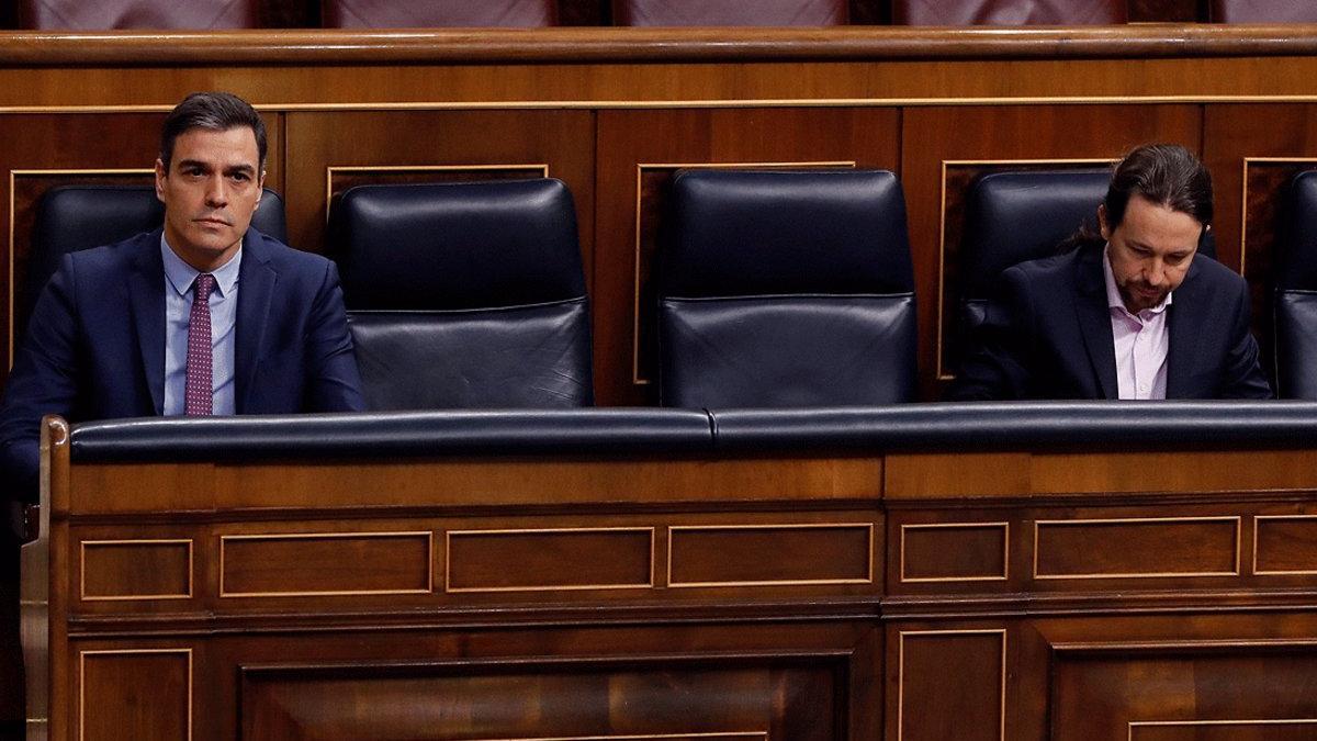 Pedro Sánchez y Pablo Iglesias, en una foto de archivo