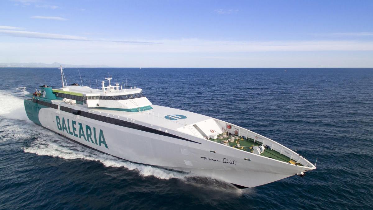 Baleària conectará Mallorca y Formentera en 3 horas con un ferry de alta velocidad a partir del 1 de julio