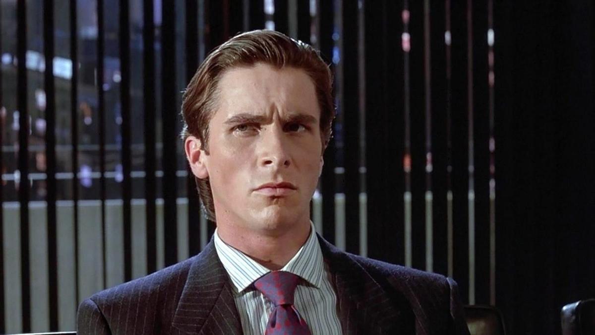 Christian Bale en un fotograma de 'American psycho'.