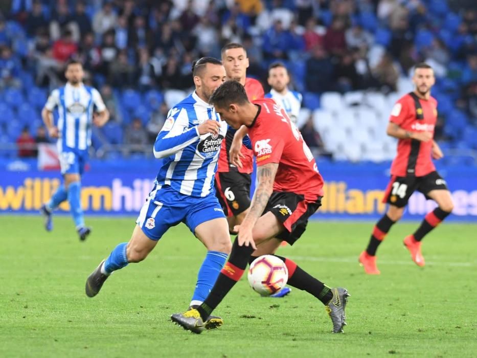 El Dépor le gana al Mallorca 1-0 en el descuento