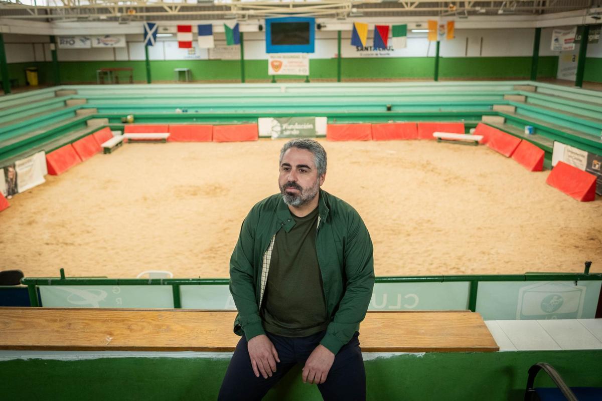 José Alayón, en el terrero de lucha Pancho Suárez de Los Campitos.