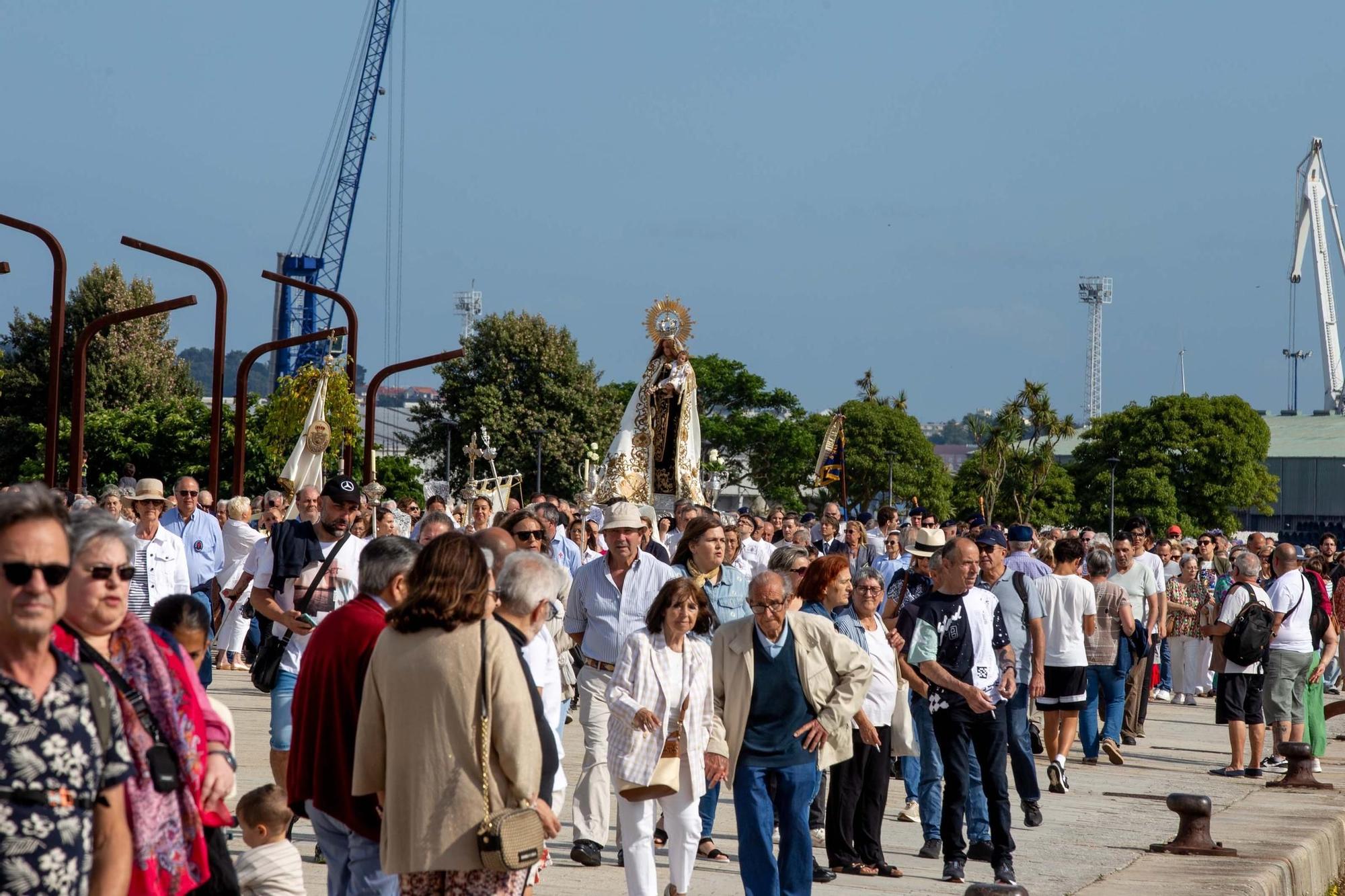 Los marineros de A Coruña celebran la festividad de la Virgen del Carmen