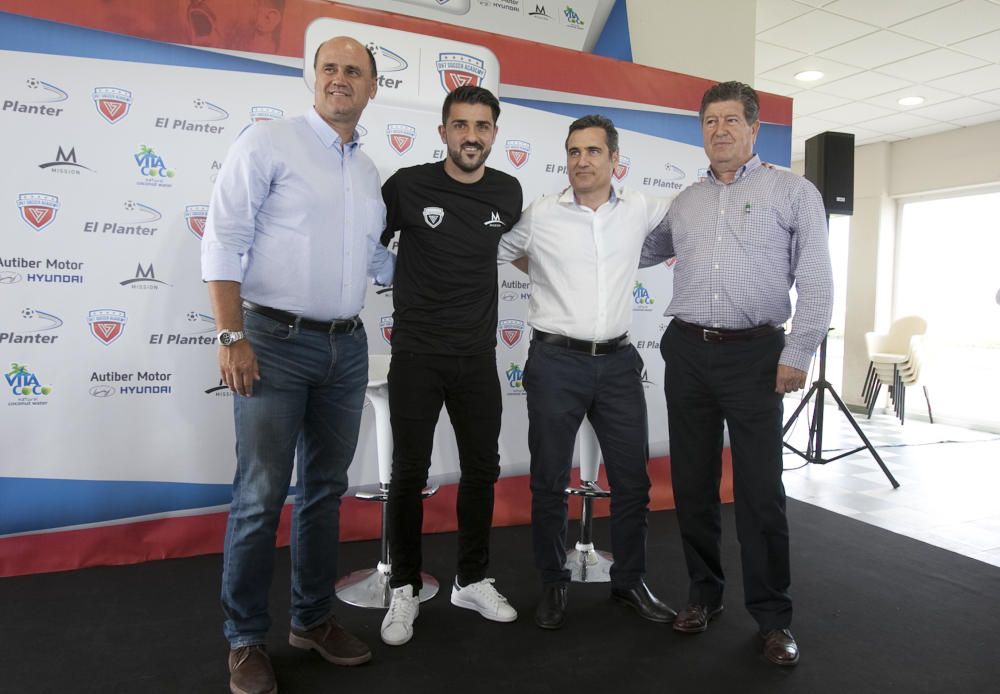 Inauguración de la escuela de fútbol de David Villa