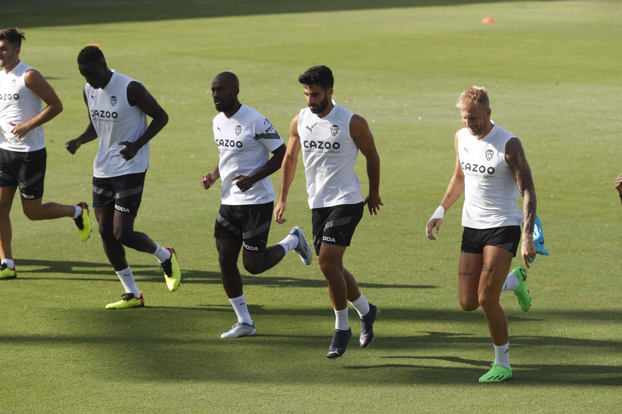 Entrenamiento previo a la segunda jornada de Laliga frente al Athletic de Bilbao