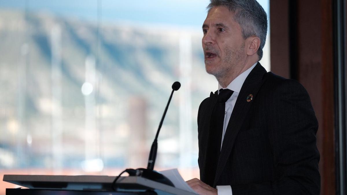 El ministro del Interior, Fernando Grande-Marlaska, en el foro de la Ser en Las Palmas de Gran Canaria.