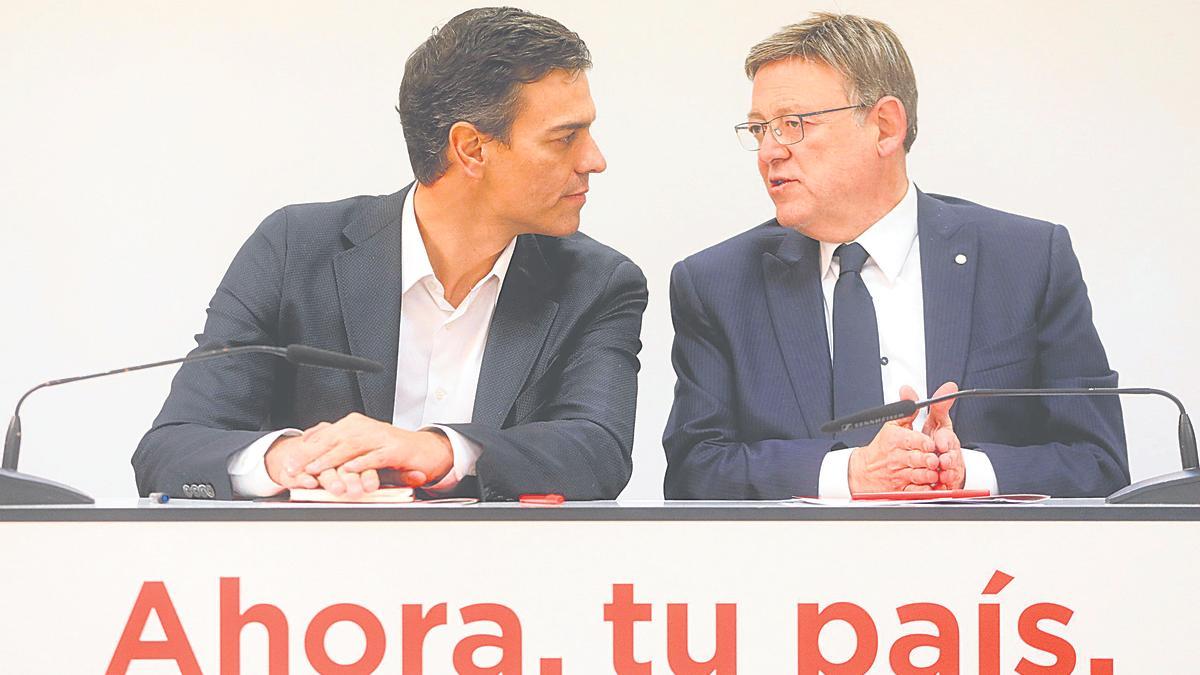 Pedro Sánchez y Ximo Puig.