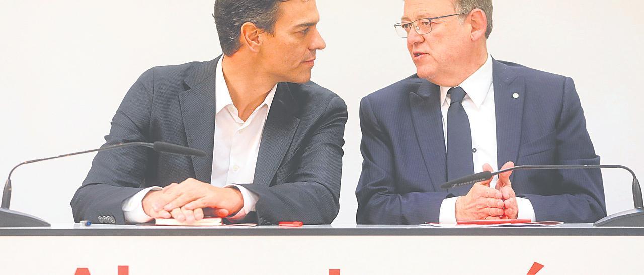 Pedro Sánchez y Ximo Puig.