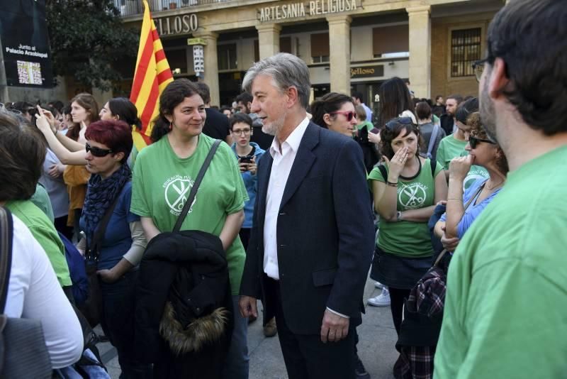 Huelga educativa en Zaragoza