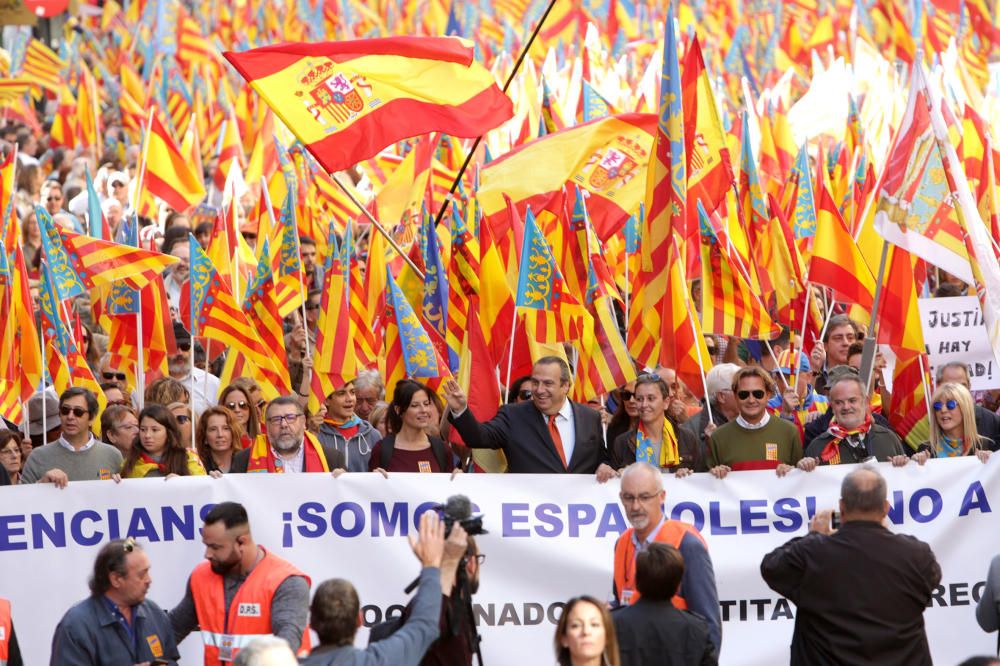 Manifiestación en València contra los 'països catalans'