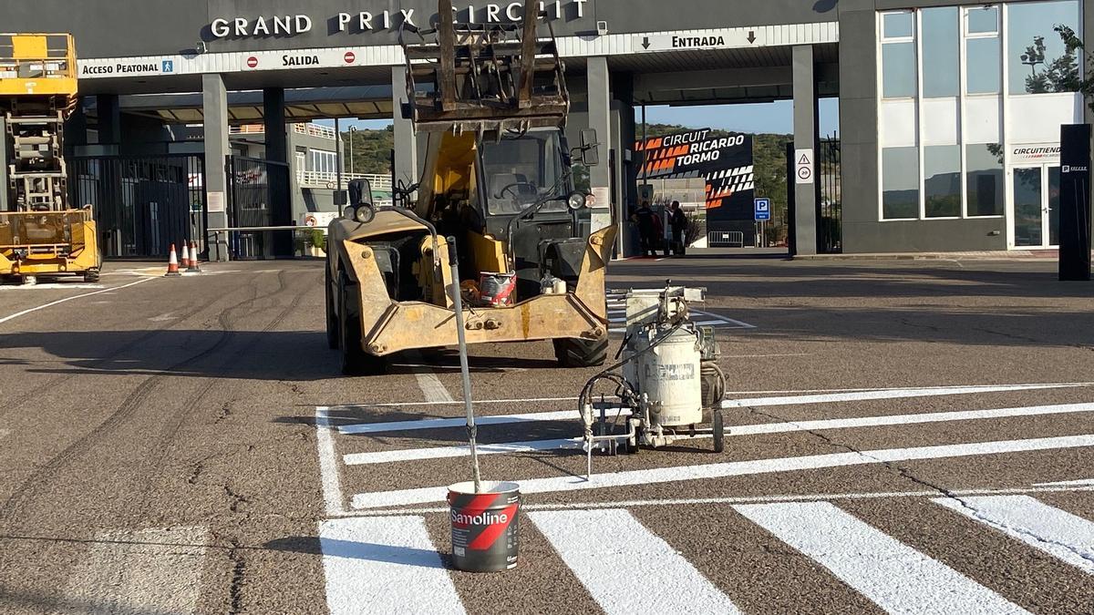 Obras en el Circuito de Cheste