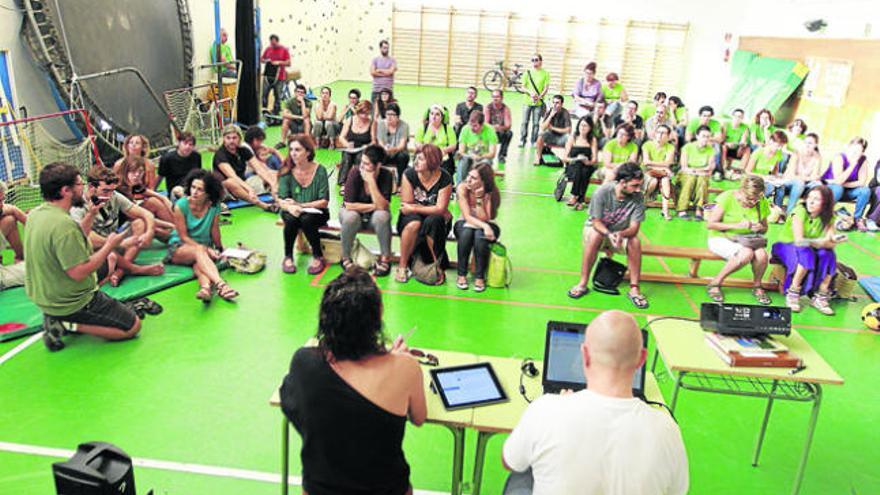 La última asamblea de docentes en Ibiza, celebrada el pasado día 20.