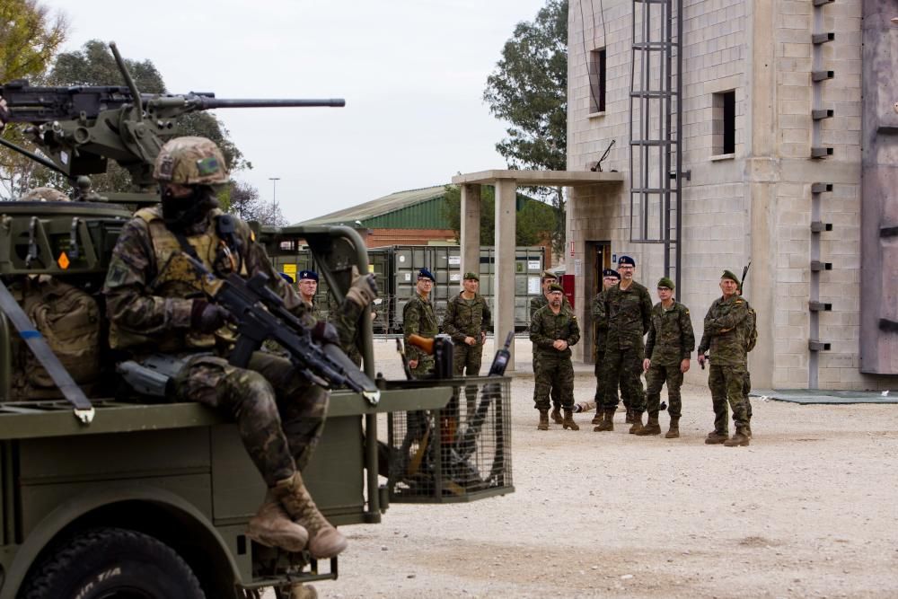 El Rey Felipe VI sigue desde Alicante varias maniobras del Mando de Operaciones Especiales