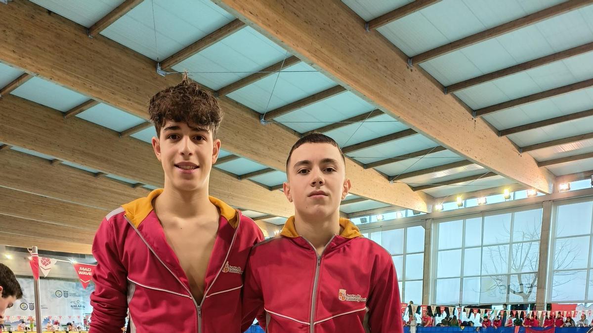 Hugo Guerra y Pablo López, del Natación Zamora