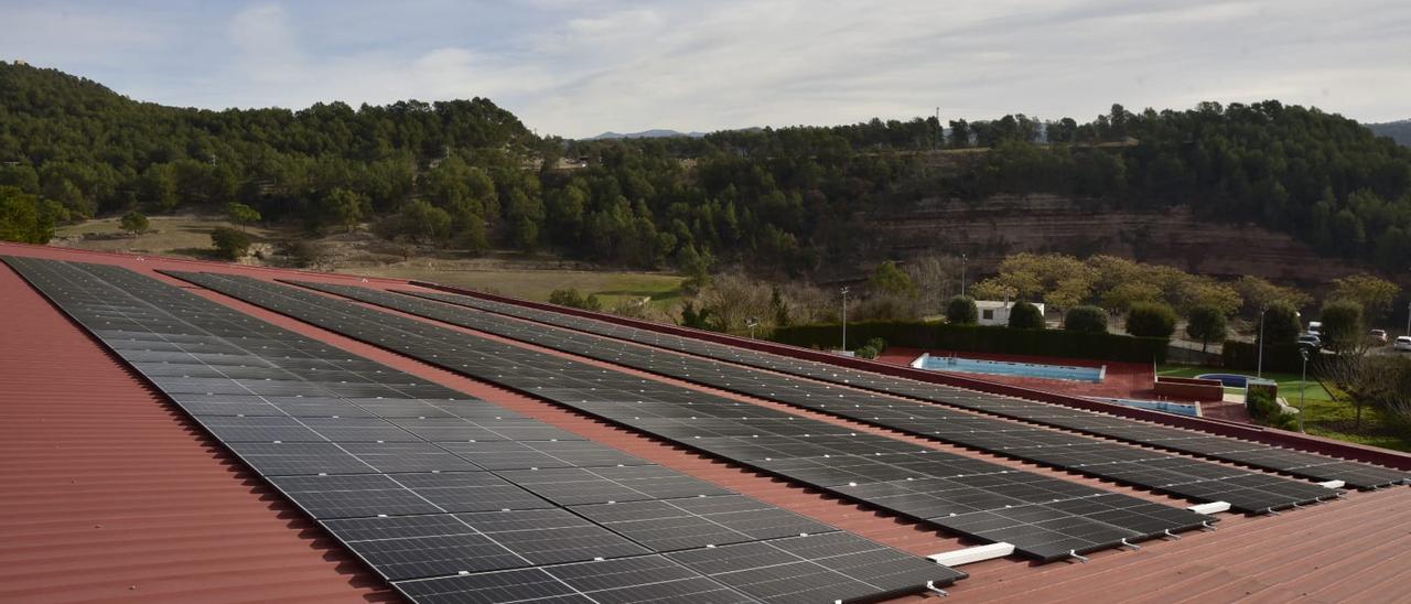 La nova planta solar d'Avinyó, a vista de dron