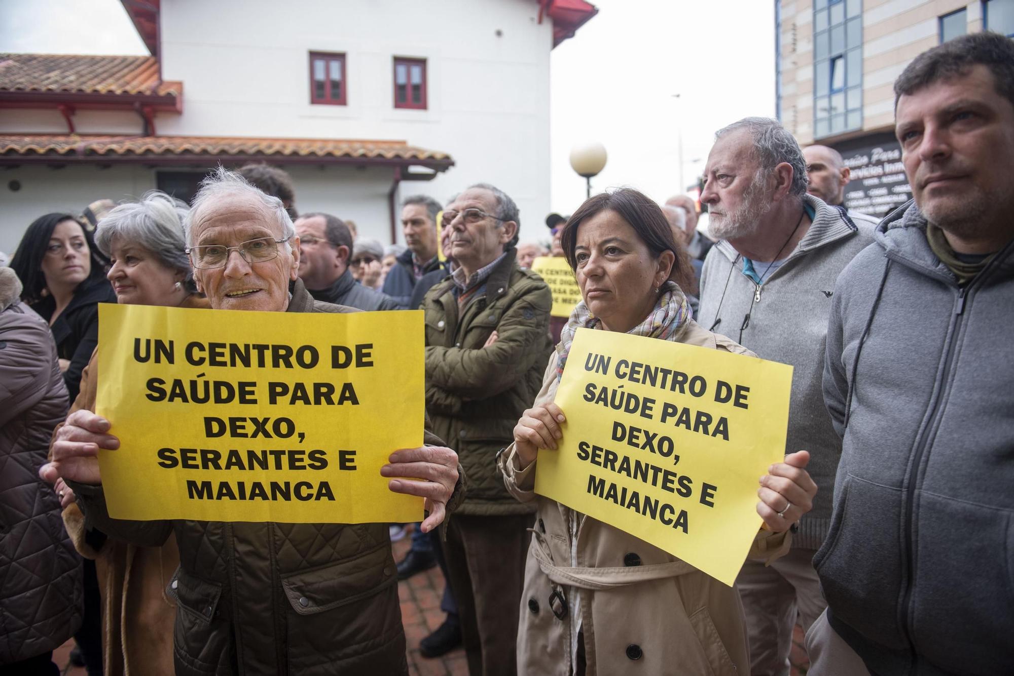 Protesta en Mera para exigir la mejora integral del centro de salud