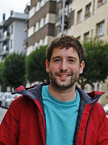 David Corte, en la calle Feijoo del mismo barrio.