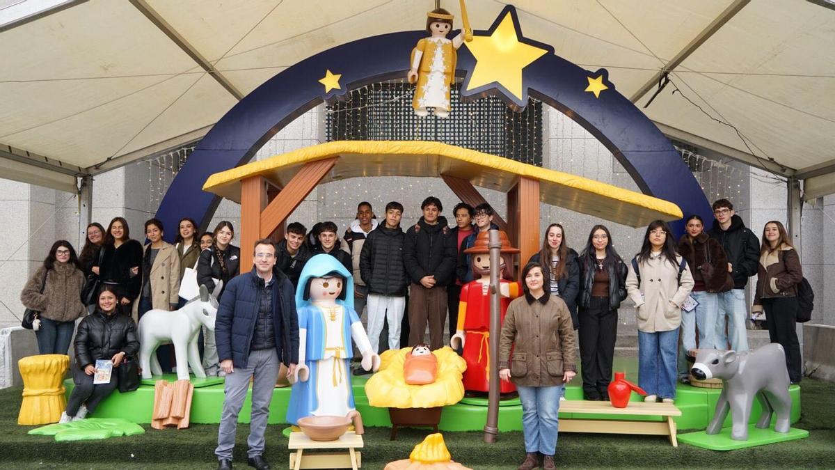 Inauguración del belén gigante de Playmobil de Leganés.