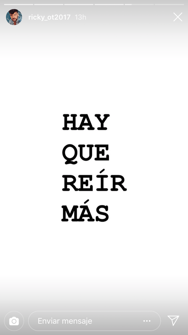Instagram Stories de Ricky Merino