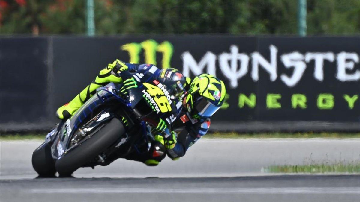 Valentino Rossi durante el pasado GP de la República Checa