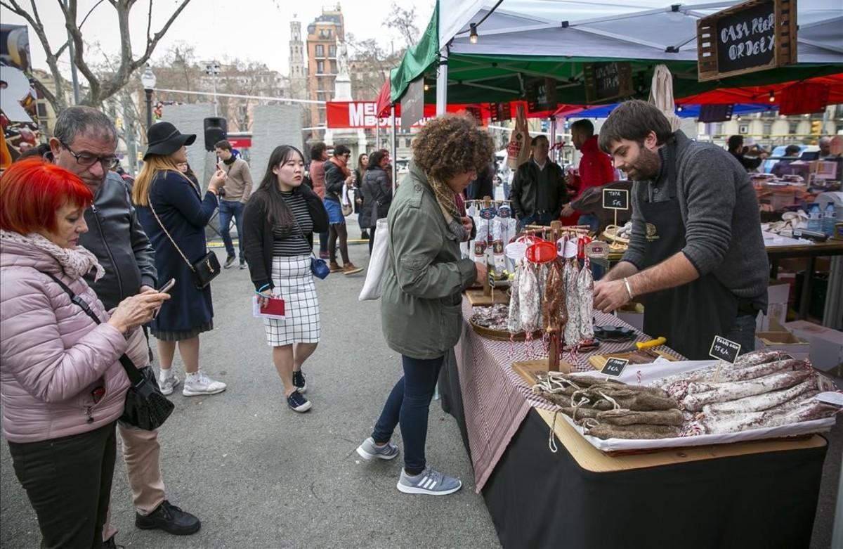 El Mercat Bon Gourmet, en la plaza del Pla de Palau.