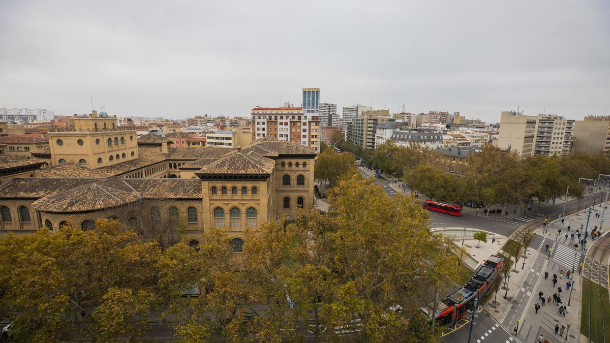 El edificio Paraninfo de la Universidad de Zaragoza es uno de los que más ahorro en luz ha conseguido.