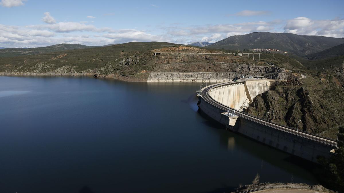 Vista del embalse de El Atazar (Madrid), este miércoles.