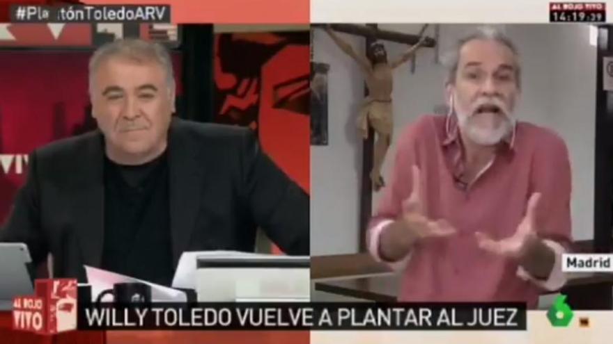 Bronca de Willy Toledo a Ferreras en &#039;Al rojo vivo&#039;