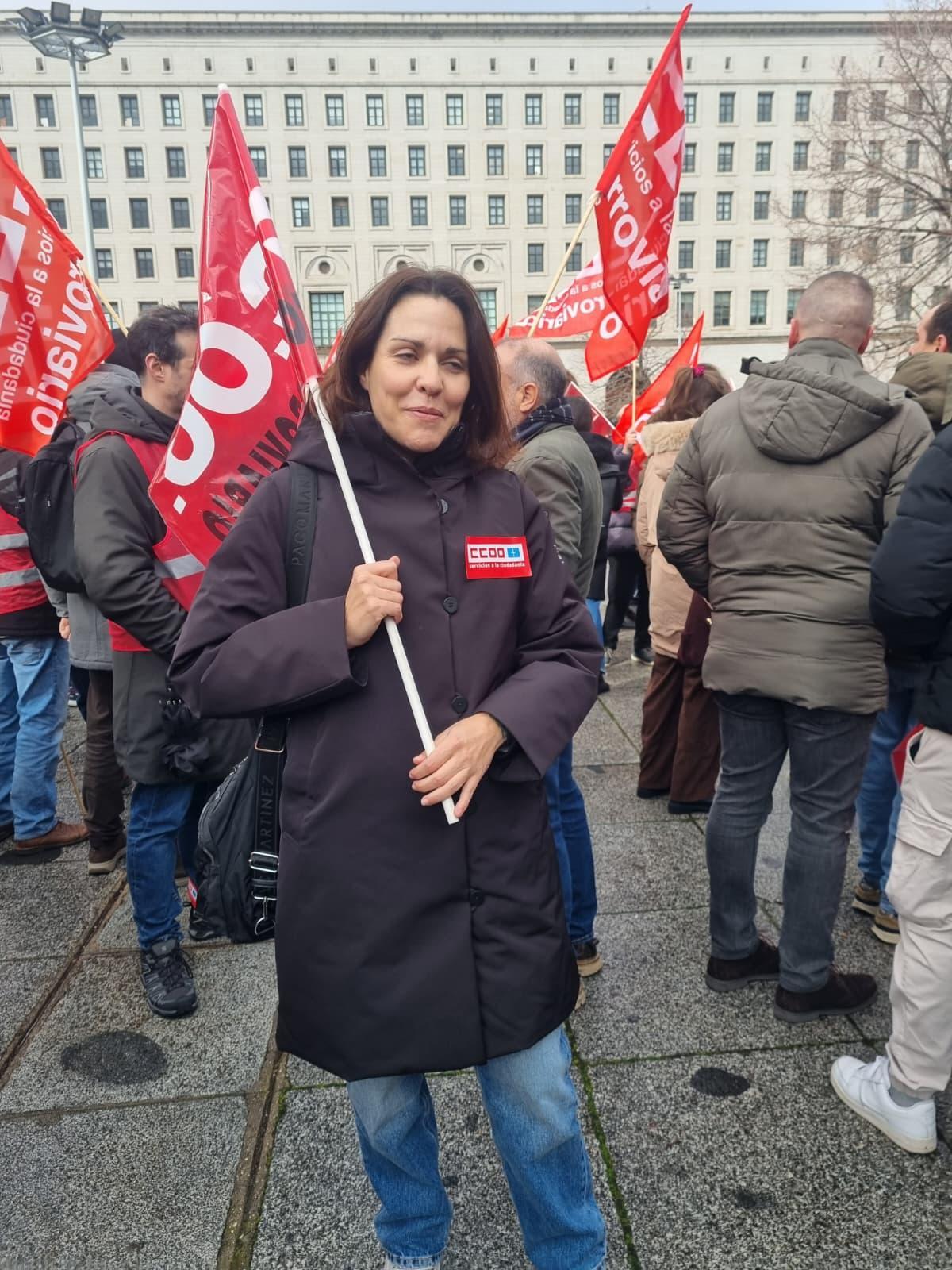 Lucía Centellas, esta mañana en Madrid