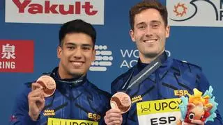 Histórica medalla de Abadía y Nico García Boissier en trampolín 3m, con premio olímpico