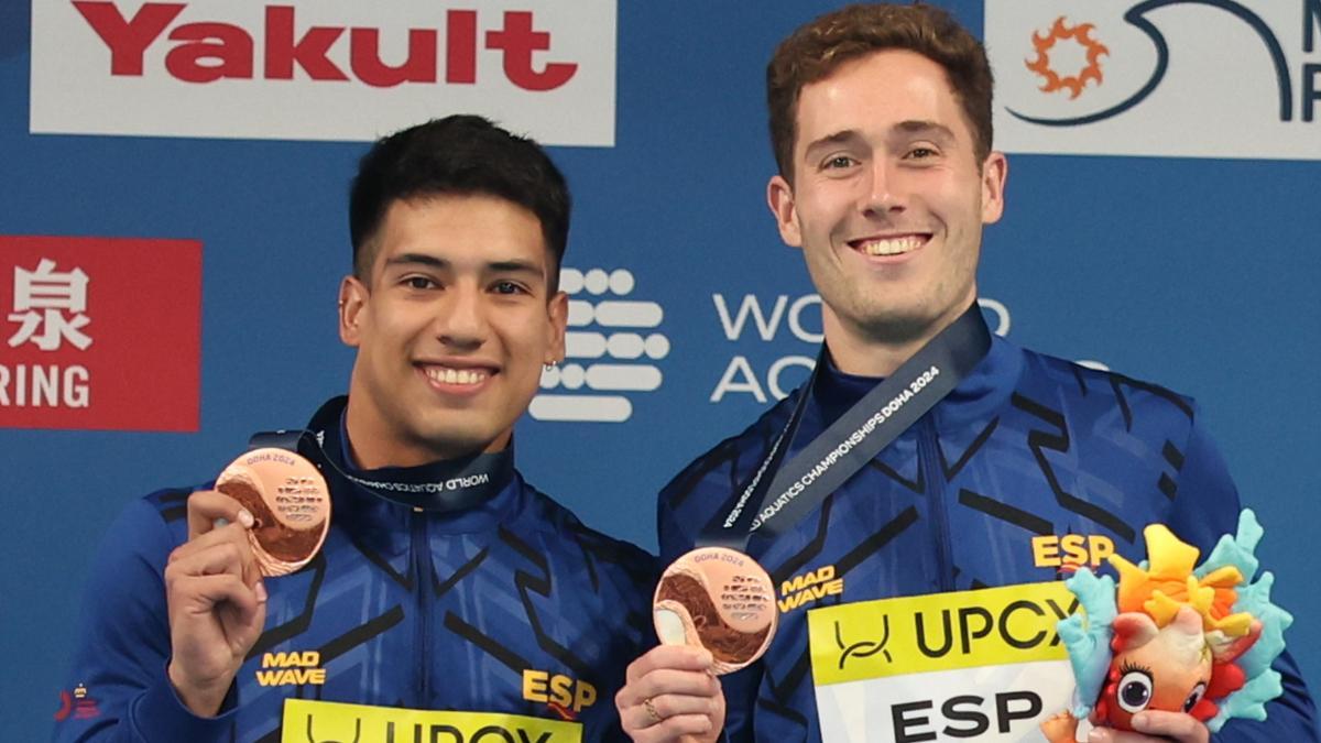 Medaglia storica per Abadia e Nico García-Boisier nel salto dei 3 metri, insieme al premio olimpico