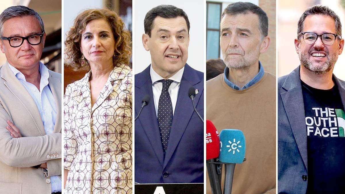 Los candidatos a presidir la Junta de Andalucía.