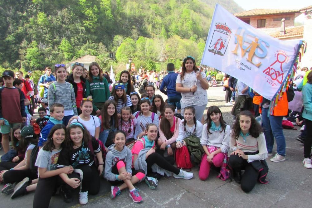 Encuentro de escolares en Covadonga