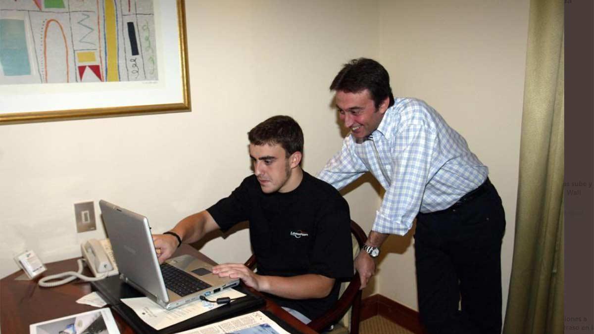 Alonso con Campos, en una imagen de archivo
