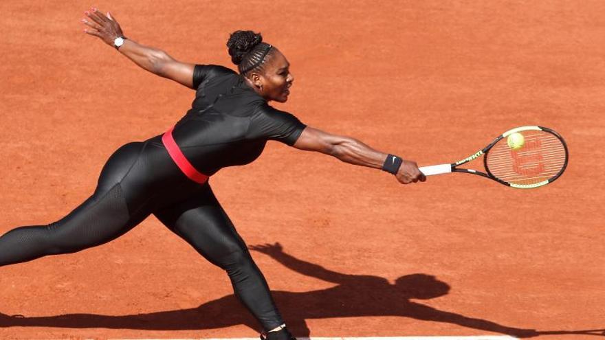 Serena Williams, en su regreso a Roland Garros