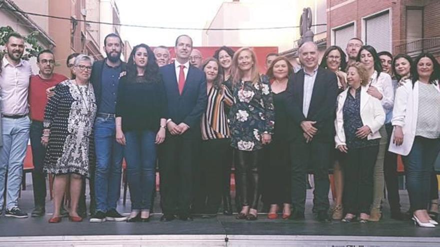 Guillermo Luján, con la candidatura socialista de Aldaia para las próximas elecciones municipales.