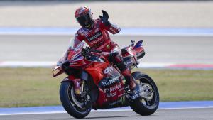 Francesco Bagnaia, en el circuito de Misano.