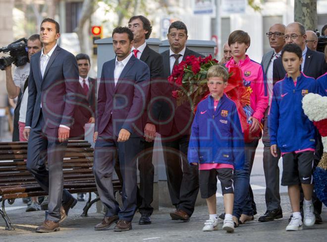 La ofrenda de la Diada, en imágenes