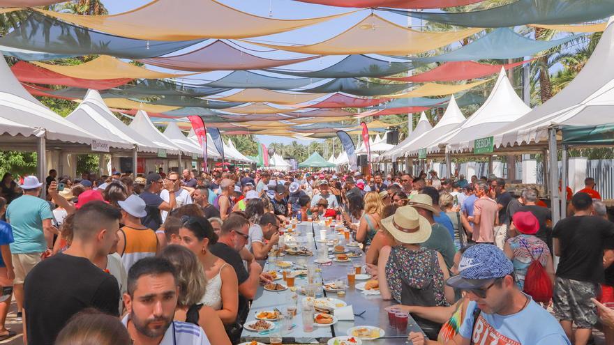 Fogones preparados en el racó gastronómico