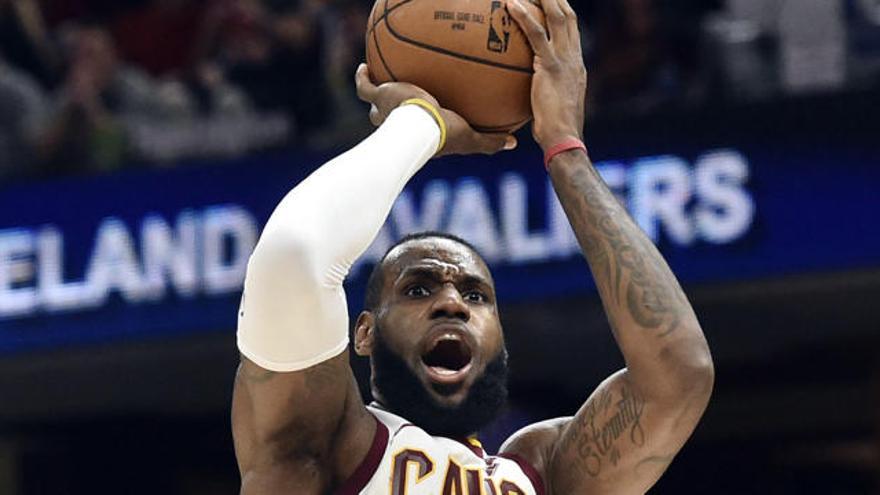 LeBron James, en el encuentro ante los Pelicans.