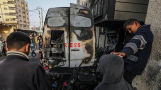 Cinco periodistas muertos en un ataque israelí cerca de un hospital en Gaza