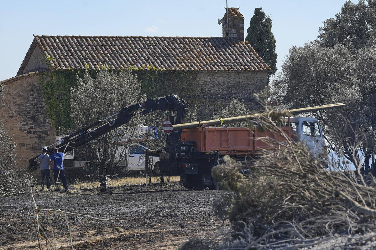 Les imatges de l'incendi de Vilavenut Les imatges de l'incendi de Vilavenut