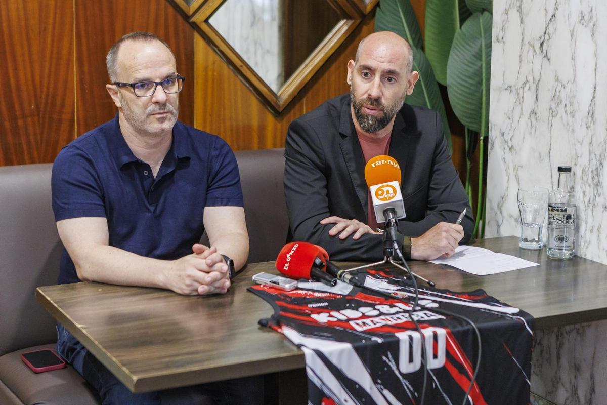 Diego Ocampo i Ander Mirambell, durant la roda de premsa