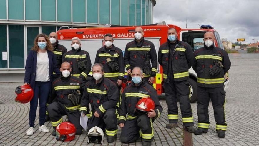 Miembros del grupo de Emerxencias de Lalín. CONCELLO DE LALÍN