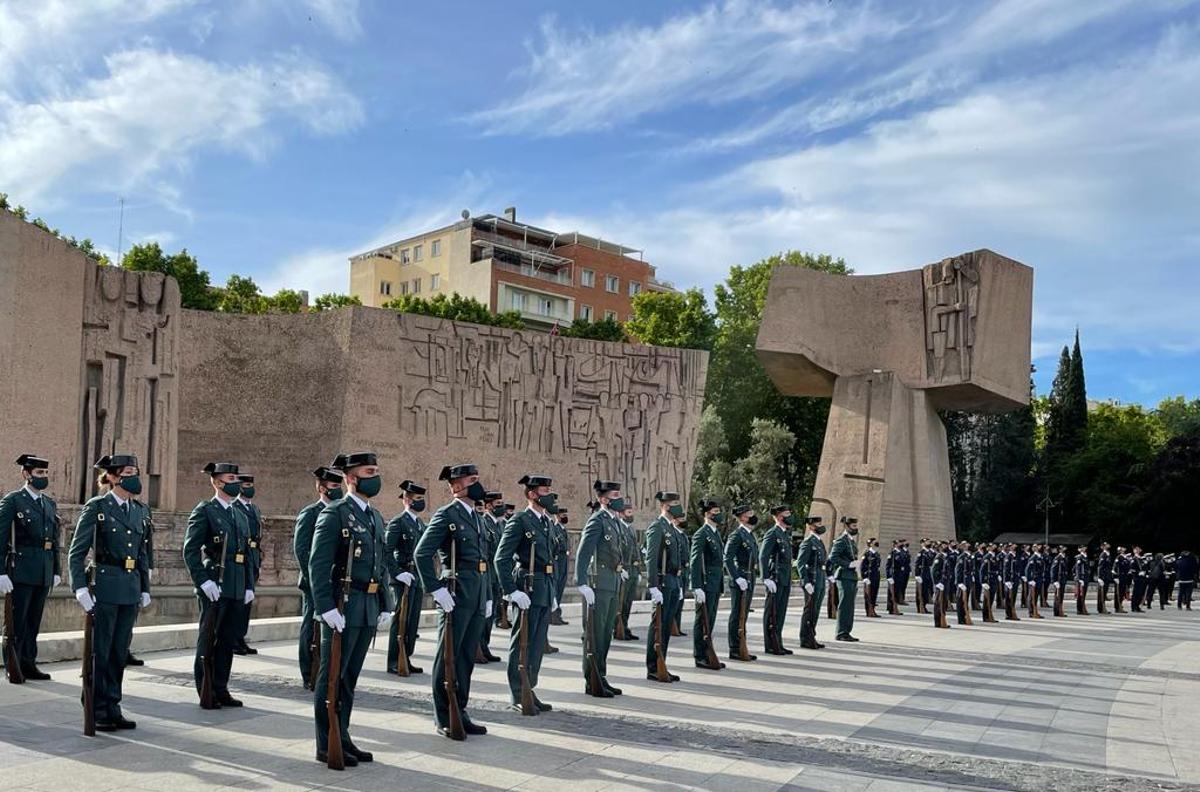 Parada de la Guardia Civil en Madrid, el 19 de mayo de 2021.