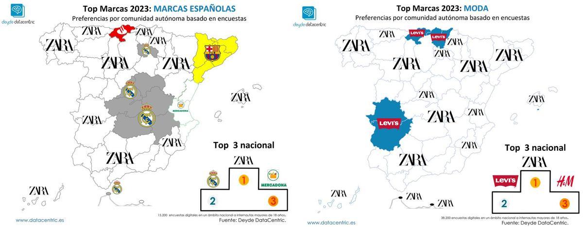 Marcas españolas y marcas de moda favoritas.