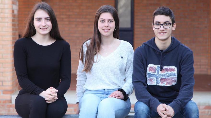 Els tres alumnes seleccionats del Cap Norfeu de Roses