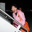 Leo Messi, durante el viaje a Arabia