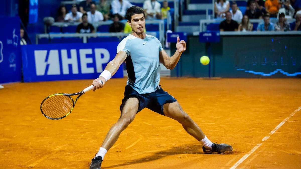 Alcaraz, en la final contra Sinner