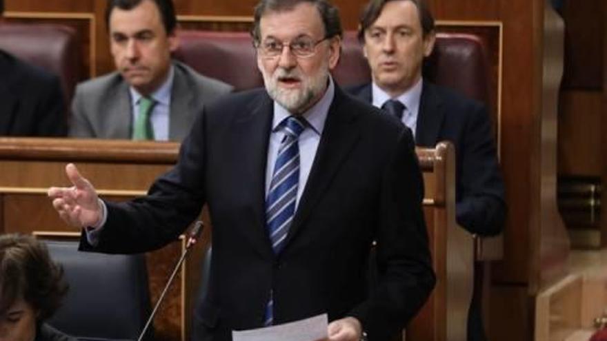 Mariano Rajoy, al Congrés de Diputats.