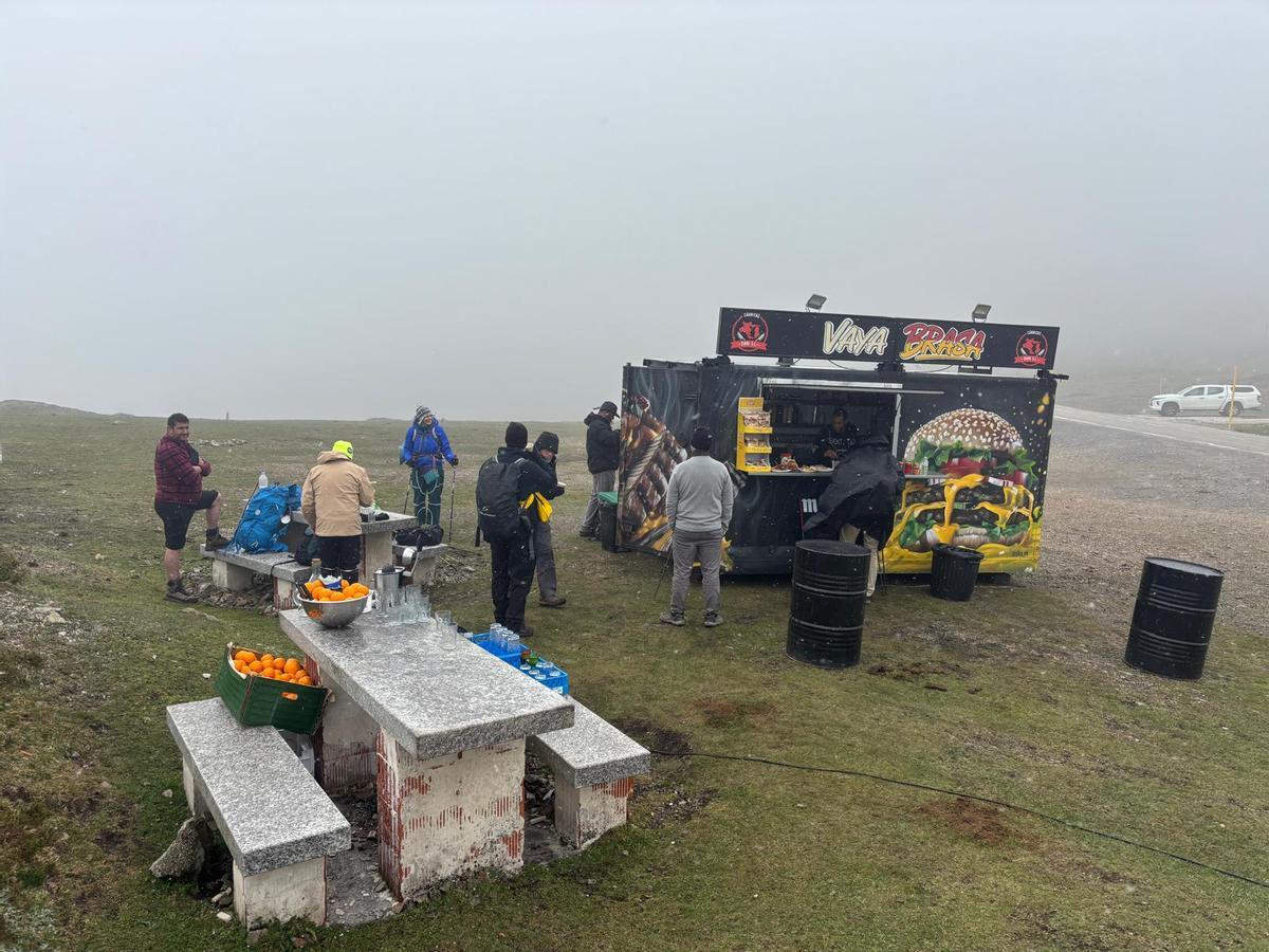 Una imagen de la foodtruck en el Palo, estos días.